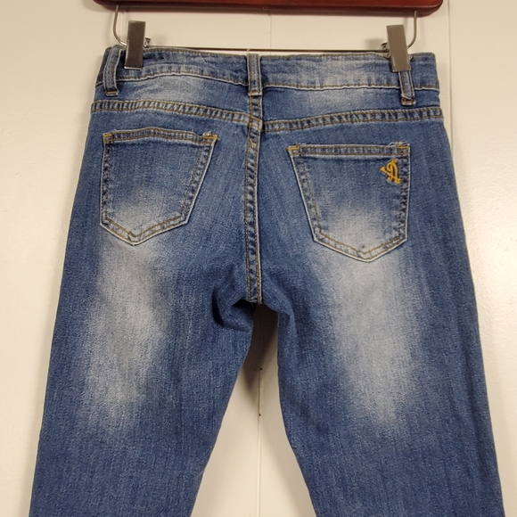VIP factory distressed Jeans size 00 - Picture 7 of 8